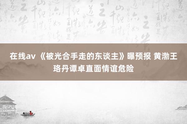 在线av 《被光合手走的东谈主》曝预报 黄渤王珞丹谭卓直面情谊危险