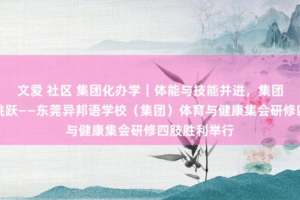 文爱 社区 集团化办学｜体能与技能并进，集团化推动教研跳跃——东莞异邦语学校（集团）体育与健康集会研修四肢胜利举行