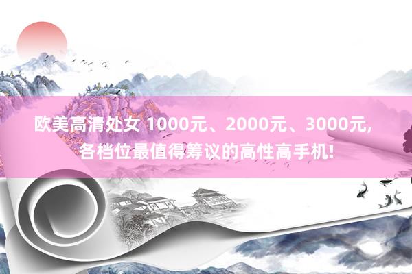 欧美高清处女 1000元、2000元、3000元, 各档位最值得筹议的高性高手机!