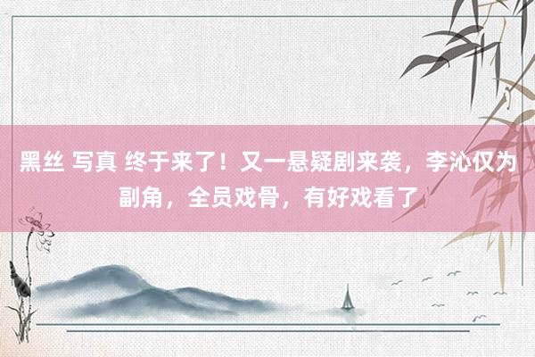 黑丝 写真 终于来了！又一悬疑剧来袭，李沁仅为副角，全员戏骨，有好戏看了